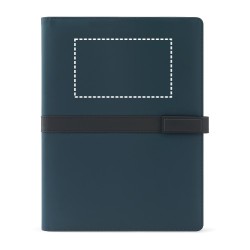  Chemise A4 en PU (50% recyclé) avec fermeture magnétiqueCouleur:Bleu