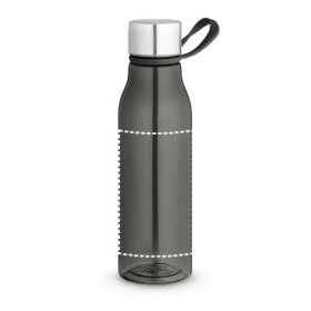  Bouteille en PET recyclé (100 % rPET) avec une finition brillante translucide