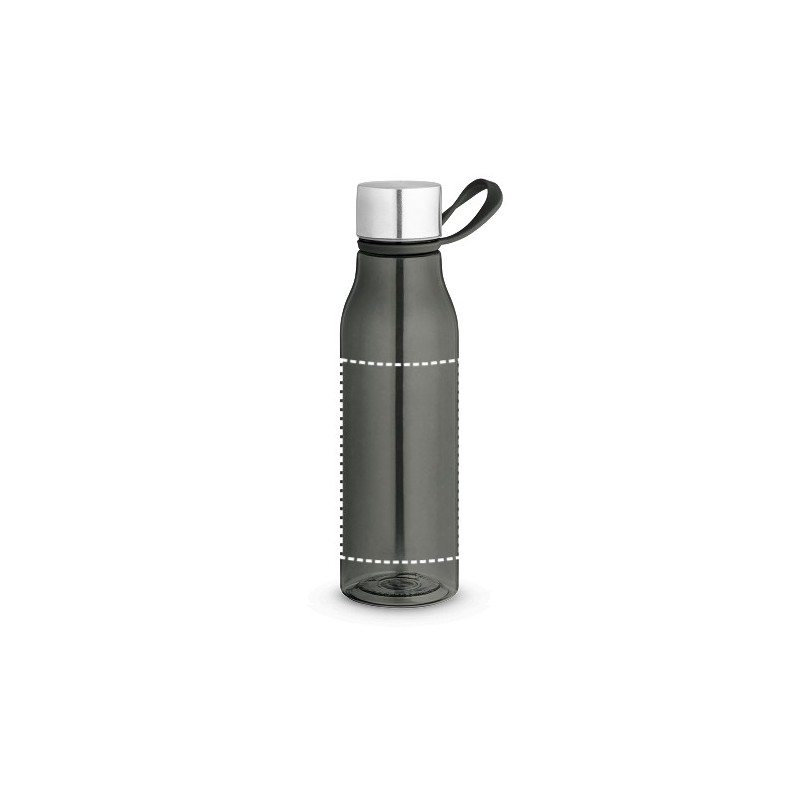  Bouteille en PET recyclé (100 % rPET) avec une finition brillante translucide