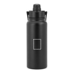  Bouteille en acier inoxydable (90 % recyclé), à double paroi isolée sous videCouleur:Noir