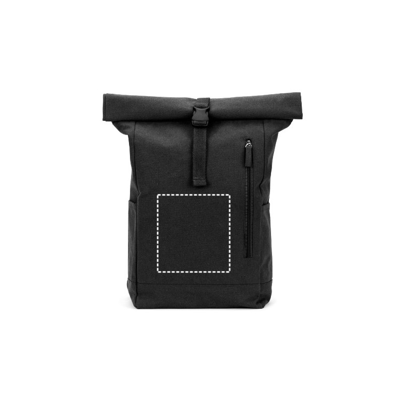  Sac à dos à enroulement en coton recyclé et polyester recyclé (380 g/m²)