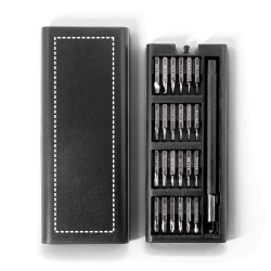  Jeu de tournevis avec différentes pointes magnétiques en acier au carboneCouleur:Noir