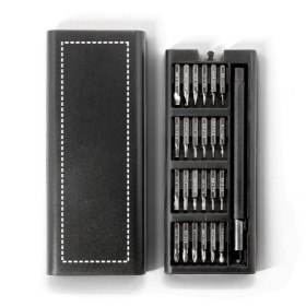  Jeu de tournevis avec différentes pointes magnétiques en acier au carboneCouleur:Noir