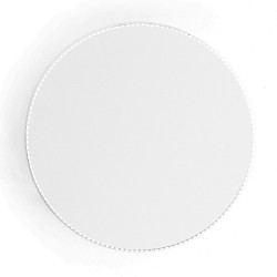  Tapis de souris rond avec base en caoutchoucCouleur:Blanc