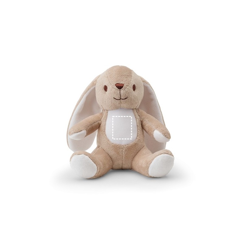  Peluche en polyester en forme de lapinCouleur:Beige