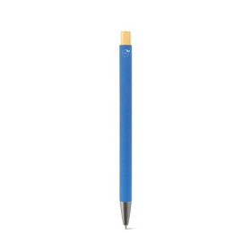  Stylo à bille en aluminium recyclé (100 % rAL), avec finition en caoutchoucCouleur:Bleu