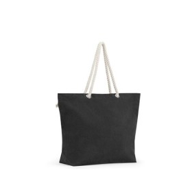  Sac de plage en coton recyclé (220 g/m²)Couleur:Noir