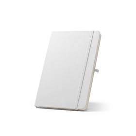  Cahier A5 en polyester recyclé (100% rPET) 300DCouleur:Blanc