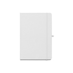  Cahier A5 en polyester recyclé (100% rPET) 300DCouleur:Blanc