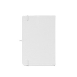  Cahier A5 en polyester recyclé (100% rPET) 300DCouleur:Blanc