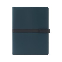  Chemise A4 en PU (50% recyclé) avec fermeture magnétiqueCouleur:Bleu