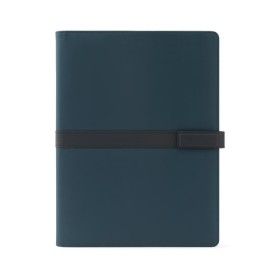  Chemise A4 en PU (50% recyclé) avec fermeture magnétiqueCouleur:Bleu