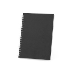  Bloc-notes A5 avec couverture souple 100 % recycléCouleur:Noir