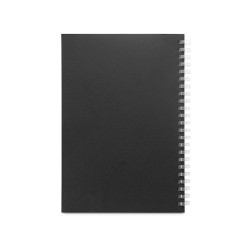  Bloc-notes A5 avec couverture souple 100 % recycléCouleur:Noir