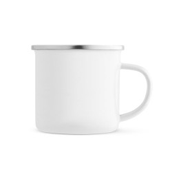  Mug en inox émaillé pour sublimation 350 mLCouleur:Blanc