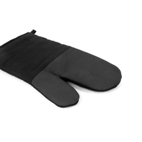  Gant de cuisine 100 % coton avec caoutchouc sur un côtéCouleur:Noir