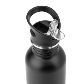  Bouteille en acier inoxydable à simple paroiCouleur:Noir