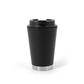  Tasse de voyage en PP à double paroi, étancheCouleur:Noir