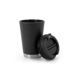  Tasse de voyage en PP à double paroi, étancheCouleur:Noir