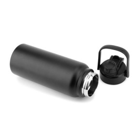  Bouteille en acier inoxydable (90 % recyclé), à double paroi isolée sous videCouleur:Noir