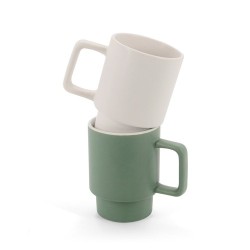  Tasse en céramique avec finition mate 330 mlCouleur:Vert kaki