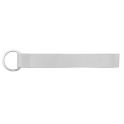  Lanyard courte pour sublimation en polyester recyclé (100% rPET) avec anneauCouleur:301 - Blanc