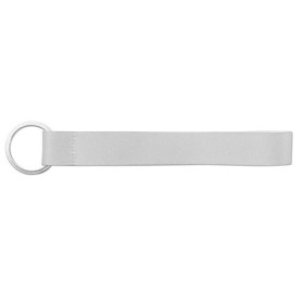  Lanyard courte pour sublimation en polyester recyclé (100% rPET) avec anneauCouleur:301 - Blanc