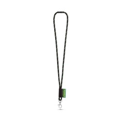  Lanyard en polyester personnaliséeCouleur:300 - Noir