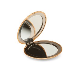  Miroir rond double face en aluminium avec fermeture magnétiqueCouleur:Cuivre