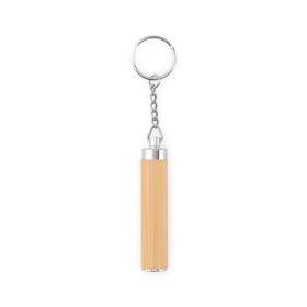  Porte-clés en bambou et ABS avec lampe torche LEDCouleur:Naturel