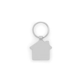  Porte-clés en forme de maison en zinc et bambouCouleur:Naturel