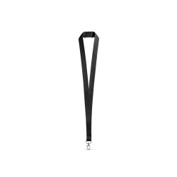  Lanyard en polyester avec fermoir de sécuritéCouleur:Noir