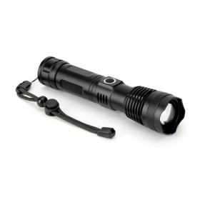  Lampe torche rechargeable de 10 W en aluminium (100% rAL)Couleur:Noir
