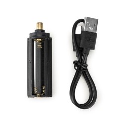  Lampe torche rechargeable de 10 W en aluminium (100% rAL)Couleur:Noir