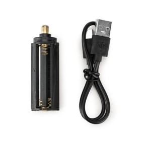  Lampe torche rechargeable de 10 W en aluminium (100% rAL)Couleur:Noir