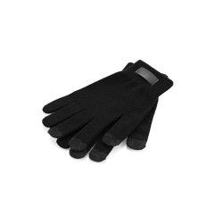  Gants en polyester recyclé (100% rPET)Couleur:Noir