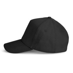  Casquette 100 % coton (260 g/m²) à 5 panneauxCouleur:Noir