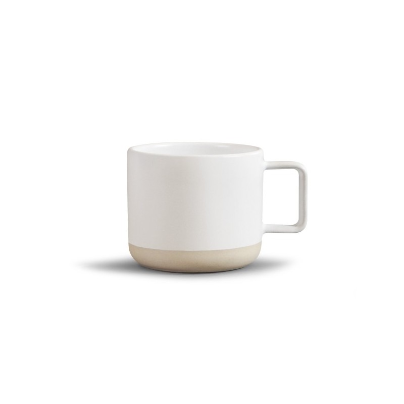 Mug céramique blanche brillante 320ml - LUCIE