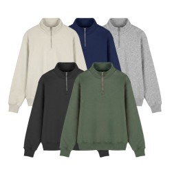 Sweat zippé coton biologique 340g