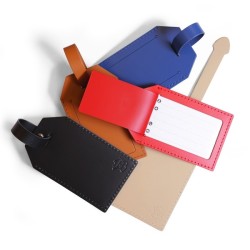 Porte-étiquette cuir régénéré MILOU