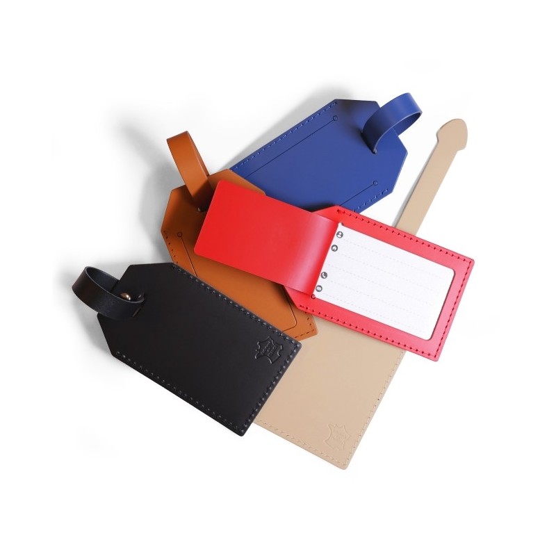 Porte-étiquette cuir régénéré MILOU