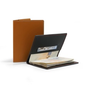Porte-passeport cuir régénéré