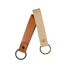 Porte-clés cuir régénéré