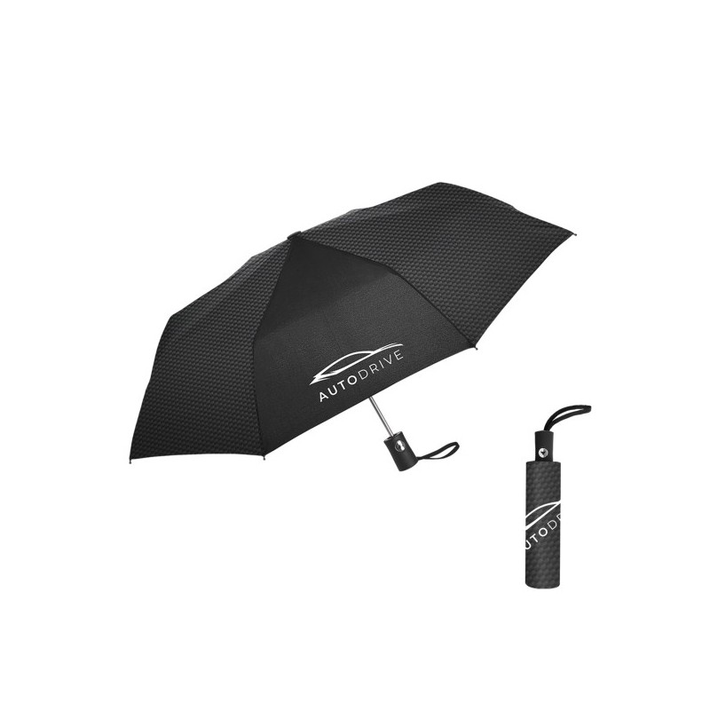 Parapluie pliable poignée rubber