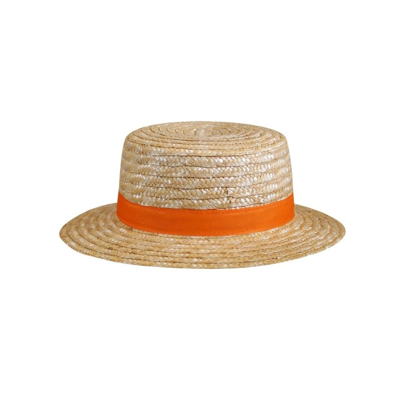 Chapeau paille dorée - CANOTIER