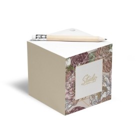 Bloc cube/crayon bois