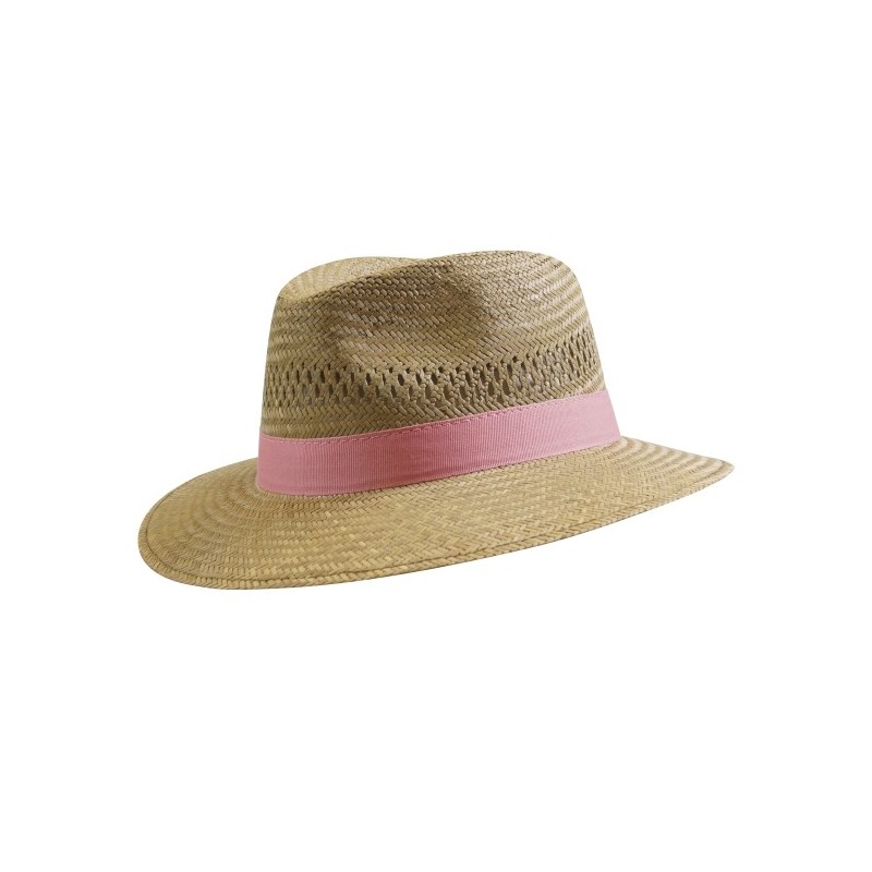 Chapeau paille dorée ajourée PANAMA