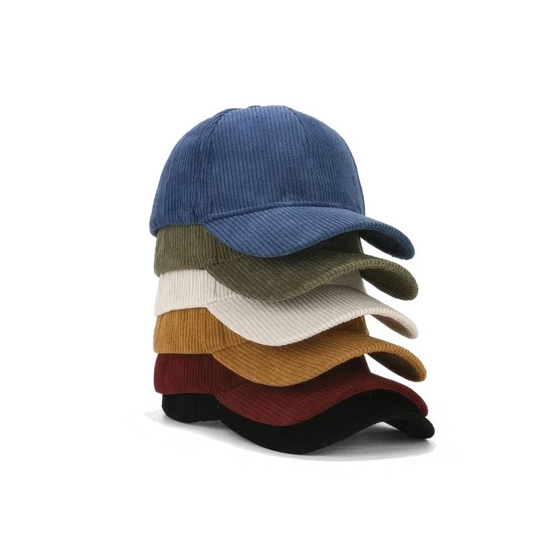 Casquette velours 6 pans
