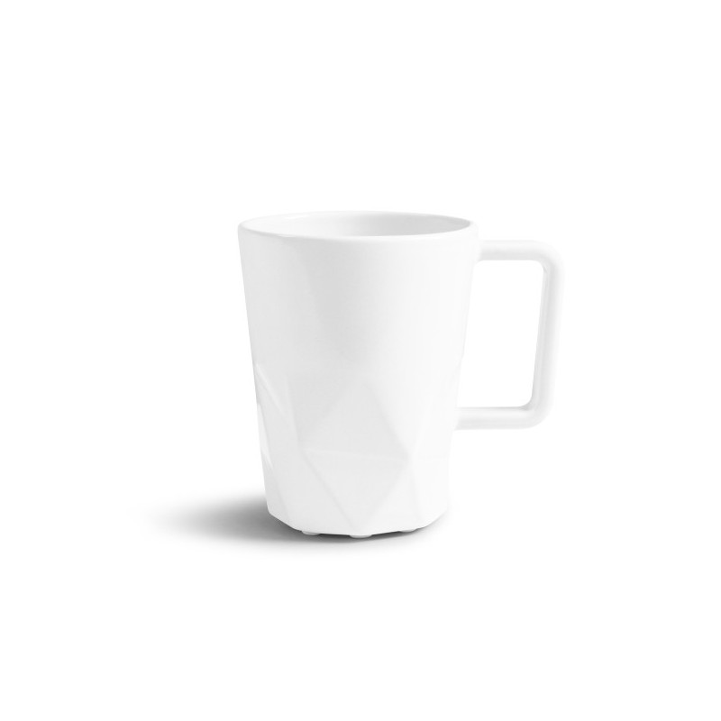 Mug céramique blanche brillante 320ml - CRYSTAL