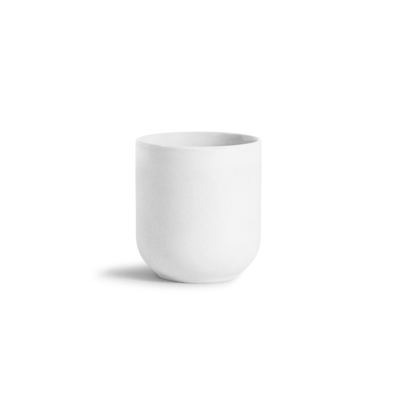 Mug céramique blanche brillante 240ml - LUCAS